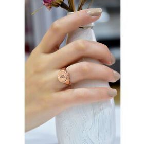 Papatya Silver 925 Ayar Gümüş Rose Kaplama Ayarlanabilir Mayıs Ayı Doğum Çiçeği Yüzük
