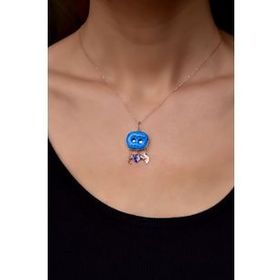 Papatya Silver 925 Ayar Gümüş Rose Kaplama Camdaki Kız Süryani Kolye