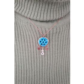 Papatya Silver 925 Ayar Gümüş Rose Kaplama Camdaki Kız Süryani Kolye