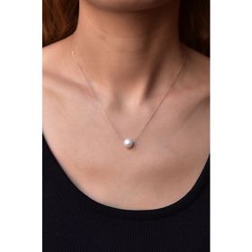 Papatya Silver 925 Ayar Gümüş Rose Kaplama Dorika Toplu Incili Kadın Kolye
