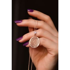 Papatya Silver 925 Ayar Gümüş Rose Kaplama İncili Yaşam Çiçeği Kolye