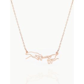 Papatya Silver 925 Ayar Gümüş Rose Kaplama Kader Kolye
