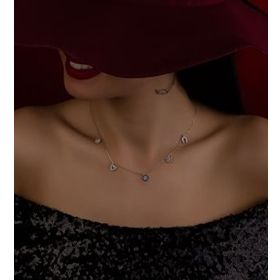 Papatya Silver 925 Ayar Gümüş Şans Kolye