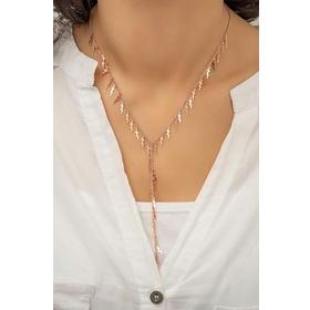 Papatya Silver 925 Ayar Gümüş Sıralı Yıldırım Kolye