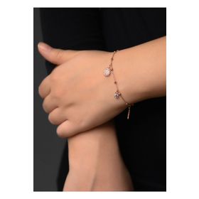 Papatya Silver 925 Ayar Gümüş Taşlı Güneş Bileklik