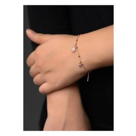 Papatya Silver 925 Ayar Gümüş Taşlı Güneş Bileklik