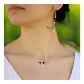 Papatya Silver 925 Ayar Gümüş Yıldız Kolye Küpe Set