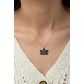 Papatya Silver 925 Ayar Lotus Çiçeği Gümüş Kolye
