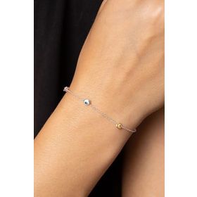 Papatya Silver 925 Ayar Nazar Boncuklu Gümüş Bileklik