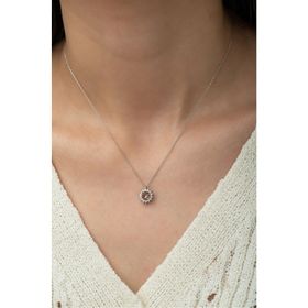 Papatya Silver 925 Ayar Renk Değiştiren Diaspor Taşlı Kadın Gümüş Kolye
