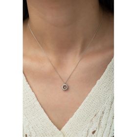 Papatya Silver 925 Ayar Renk Değiştiren Diaspor Taşlı Kadın Gümüş Kolye