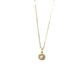Papatya Silver 925 Ayar Rodyum-Gold Kaplama Sim Toplu Güneş Kadın Gümüş Kolye