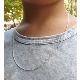 Papatya Silver 925 Ayar Rodyum Kaplama Halat Zincir Kolye