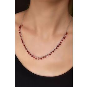 Papatya Silver 925 Ayar Rodyum Kaplama Taşlı Yıldız Gümüş Kolye