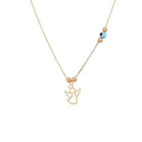 Papatya Silver 925 Ayar Rose Altın Kaplama Dorika Toplu Gümüş Melek Kolye