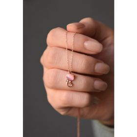 Papatya Silver 925 Ayar Rose Altın Kaplama Gümüş Kedi Kolye