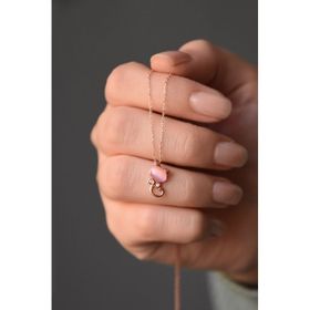 Papatya Silver 925 Ayar Rose Altın Kaplama Gümüş Kedi Kolye