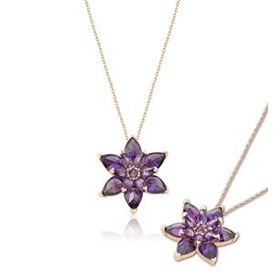 Papatya Silver 925 Ayar Rose Altın Kaplama Gümüş Papatya Kolye
