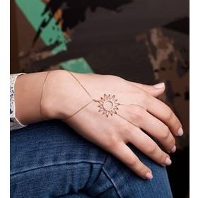 Papatya Silver 925 Ayar Rose Altın Kaplama Güneş Gümüş Şahmeran