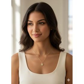 Papatya Silver 925 Ayar Rose Kaplama Pembe Zirkon Taşlı Dönen Güneş Kadın Gümüş Kolye