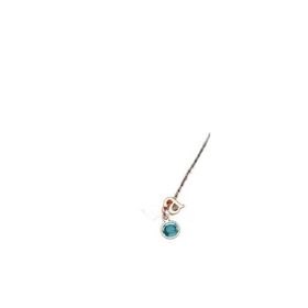 Papatya Silver 925 Ayar Rose Mini Üç Boyutlu A Harfi Kalp Doğum Taşlı Kadın Gümüş Kolye