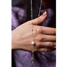 Papatya Silver 925 Ayar Üç Renk Kayan Dorika Toplu İncili Kadın Gümüş Kolye