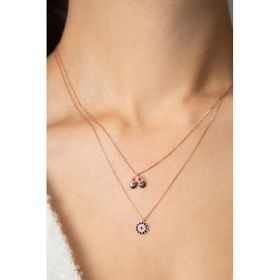 Papatya Silver Asansörlü Papuç Nazar Model 925 Ayar Kadın Gümüş Kolye