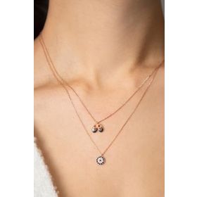 Papatya Silver Asansörlü Papuç Nazar Model 925 Ayar Kadın Gümüş Kolye