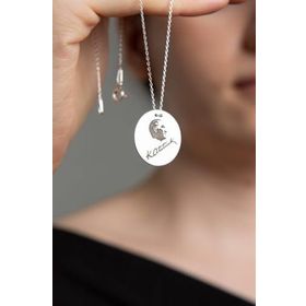 Papatya Silver Atatürk İmzalı 925 Ayar Kadın Gümüş Kolye