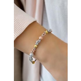 Papatya Silver Dorica Toplu Renkli Fantezi 925 Ayar Gümüş Bileklik