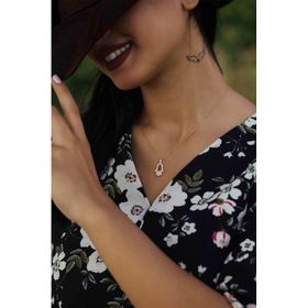 Papatya Silver Fatma Ana Eli Gümüş Kolye