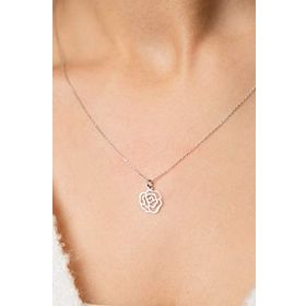 Papatya Silver Gül Model 925 Ayar Kadın Gümüş Kolye