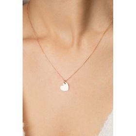 Papatya Silver Kalp Model 925 Ayar Gümüş Kadın Kolye