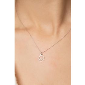 Papatya Silver Kuş Figürlü 925 Ayar Gümüş Kadın Kolye