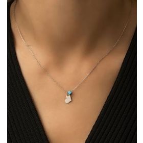 Papatya Silver Nazar Boncuklu Kalp 925 Ayar Gümüş Kolye