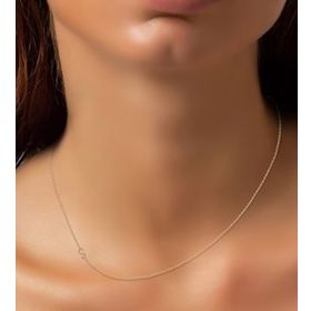 Papatya Silver Ş Harfi Asimetrik Zincir Kolye Rose Altın Kaplama 925 Ayar Gümüş Kolye