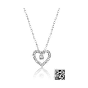 Papatya Silver SUVPS00012 Swarovski Tektaşlı Kolye Rodyum Kaplama 925 Ayar Gümüş Kadın Kolye