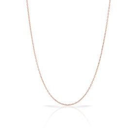 Papatya Silver UVPS100980 Rose Altın Kaplama Forse Zincir 925 Ayar Gümüş Kolye