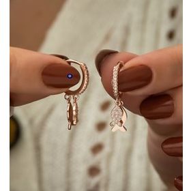 Papatya Silver UVPS300130 Gümüş Küpe
