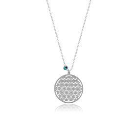 Papatya Silver Yaşam Çiçeği Gümüş Kolye