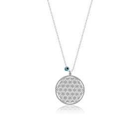 Papatya Silver Yaşam Çiçeği Gümüş Kolye