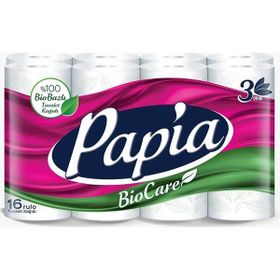 Papia Biocare 16'lı Tuvalet Kağıdı (2 adet)