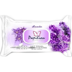 Papilion 100 Yaprak Lavanta Tekli Islak Havlu