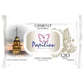 Papilion 120 Yaprak İstanbul Serisi Tekli Islak Havlu