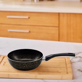 Papilla Siyah 18 cm Granit Mini Wok Tava