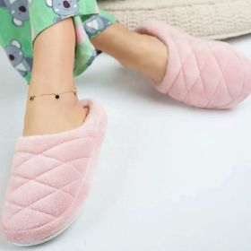 Papuç Sepeti 2476 Pembe Pofuduk Tüylü Kadın Ev Terliği