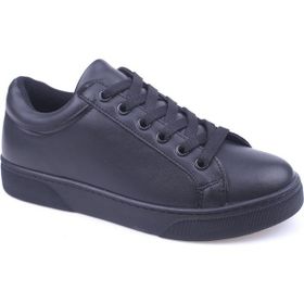 Papuç Sepeti 2598 Siyah Kadın Günlük Sneaker Ayakkabı