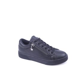 Papuç Sepeti 2599 Siyah Kadın Günlük Sneaker Ayakkabı