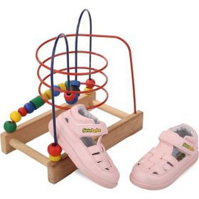 Papuç Sepeti ŞRBB 4792 Pudra Kız Çocuk Ortopedik Sandalet