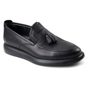 Papuçcity 02582 Loafer Siyah Erkek Günlük Deri Ayakkabı